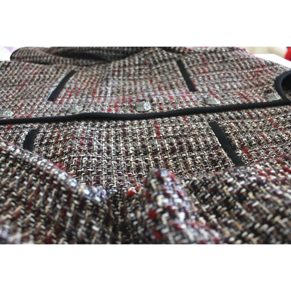 Veronica Beard Watkins Dickey Jacket , Tweed Jacket, Grey Multi - Picture 9 of 12